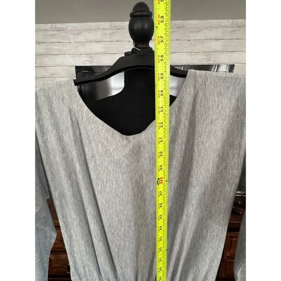 Splendid x Cella Jane Gray Long Sleeve Off the Shoulder Jumpsuit Women Size S - Picture 5 of 8